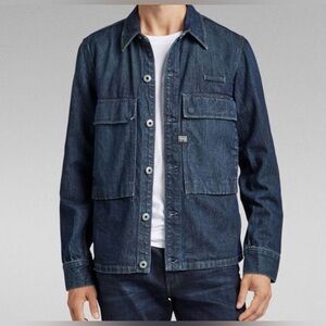 New G-Star Indigo Denim Shirt Jacket